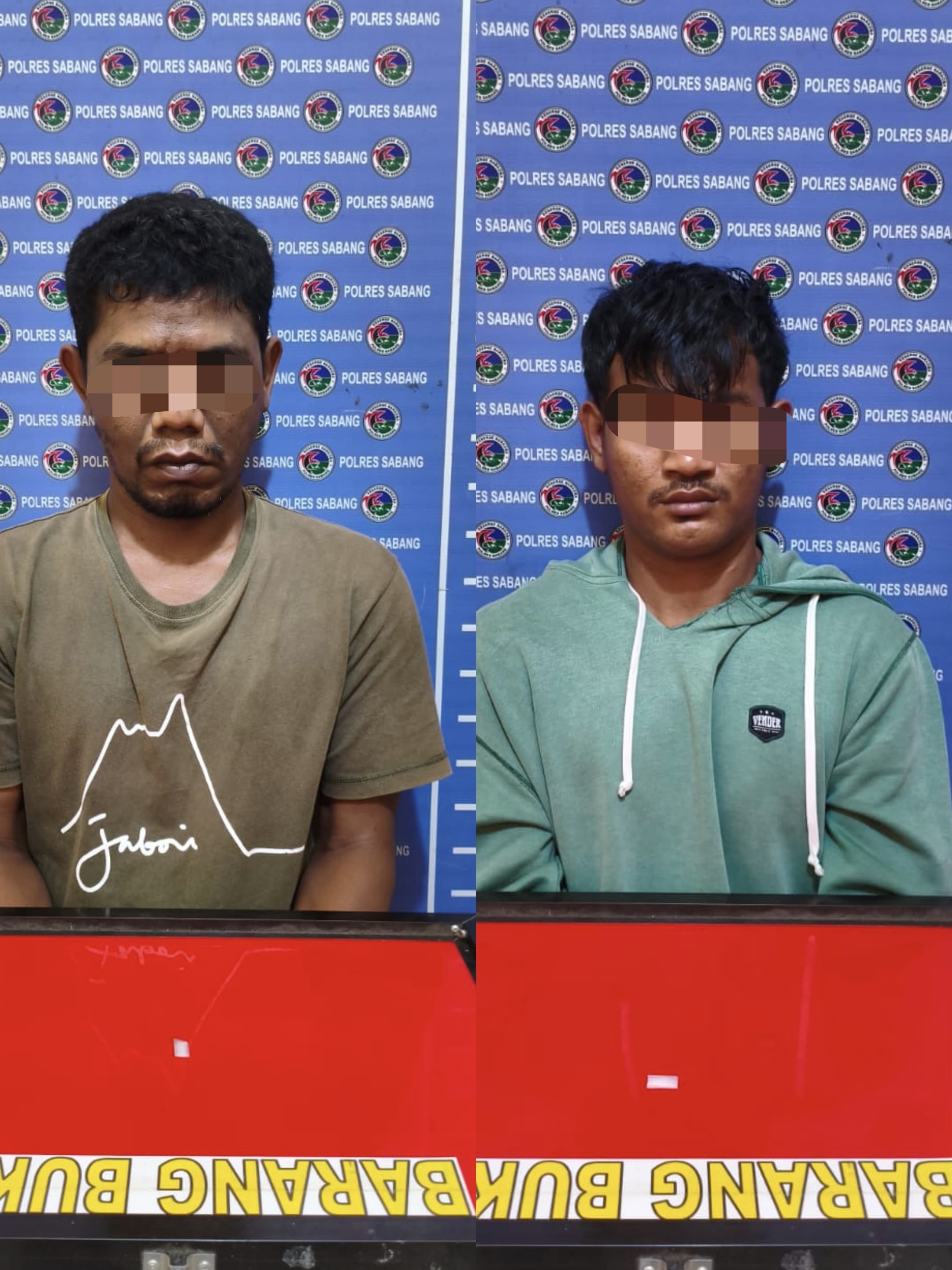 Tidak Ada Ruang bagi Pelaku Narkoba di Sabang, Sat Resnarkoba Polres Sabang Amankan Dua Pria.